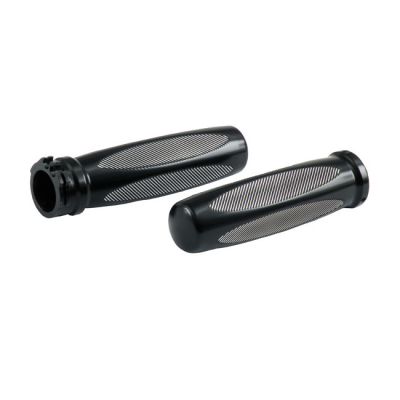 972559 - CPV, ribbed handlebar grip set. Black