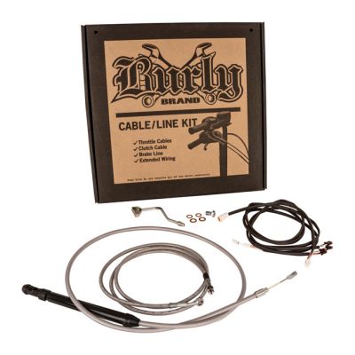 975055 - Burly, Apehanger Cable/Line Kit 16". Stainless Steel