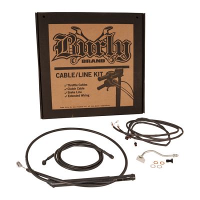 975058 - Burly, Bagger bar Cable/Line Kit 15". Black