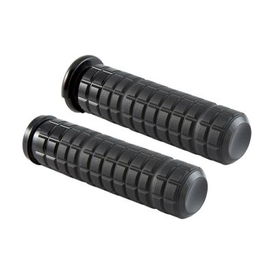 975532 - Arlen Ness, SpeedLiner handlebar grip set. Black