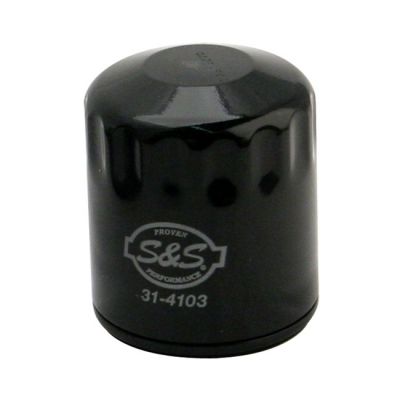 977928 - S&S, spin-on oil filter. Black