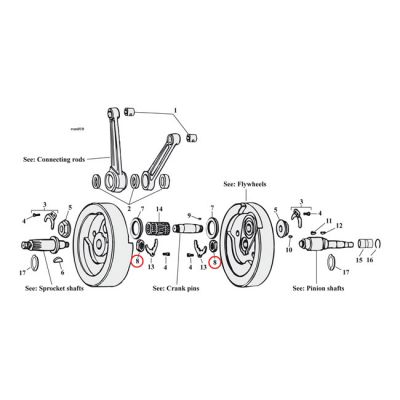 978257 - JIMS, sprocket shaft nut