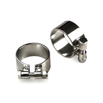 980102 - MCS XL Sportster Heavy Duty Extra Wide header clamps. Chrome