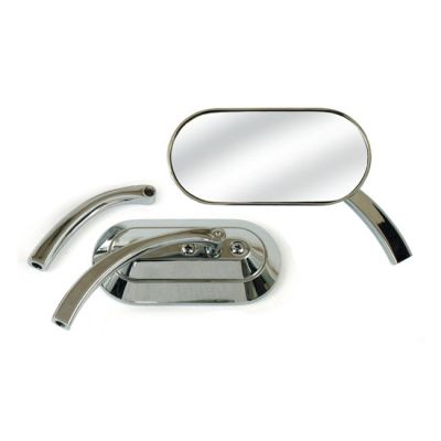 980626 - MCS Custom Oval mirror. Chrome
