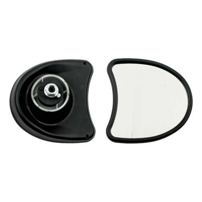 980781 - MCS Touring fairing mount mirror kit. Single Vision, black