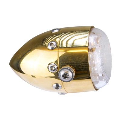 982008 - HKC, Retro LED taillight. Polished brass