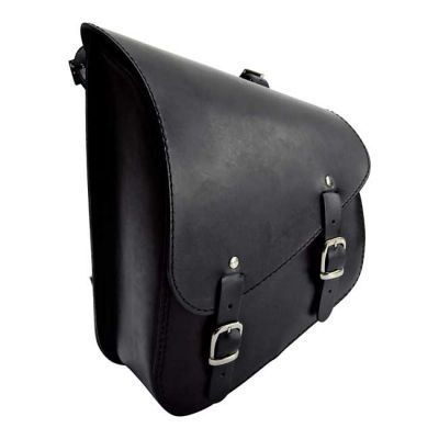 986383 - Longride, swingarm bag. Smooth, black leather