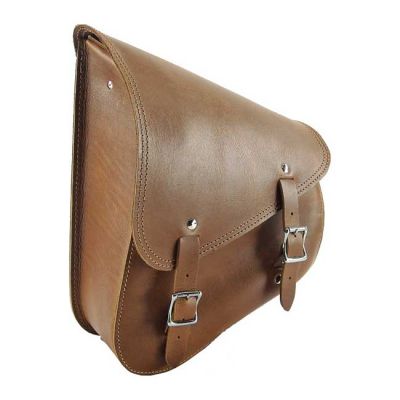 986384 - Longride, swingarm bag. Smooth, brown leather