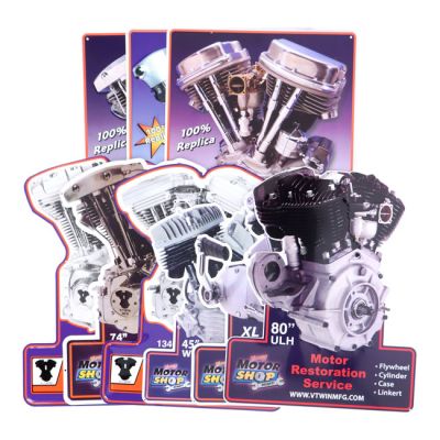 988856 - V-Twin Mfg, motor plaque V-Twin engine models