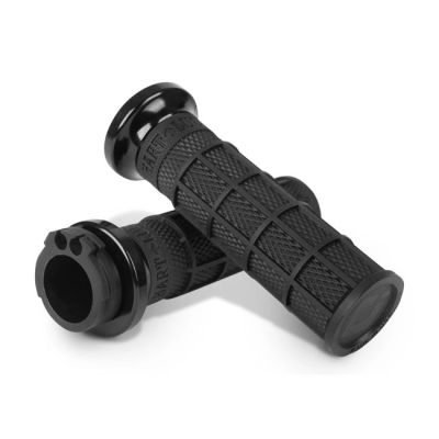 988917 - ODI, V-TWIN Lock-On HART-LUCK Full-Waffle cable grips.Black