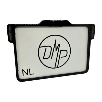988983 - Danish Motorcycle Parts DMP, 3-1 license plate frame 3.0 NL BE. Gloss black