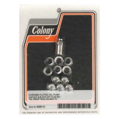 989132 - COLONY OIL PUMP MOUNT NUTS, CAP STYLE