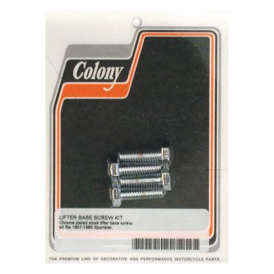 989180 - Colony, tappet block mount kit. OEM style, chrome
