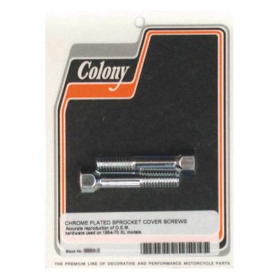 989204 - Colony, sprocket cover mount kit. Chrome