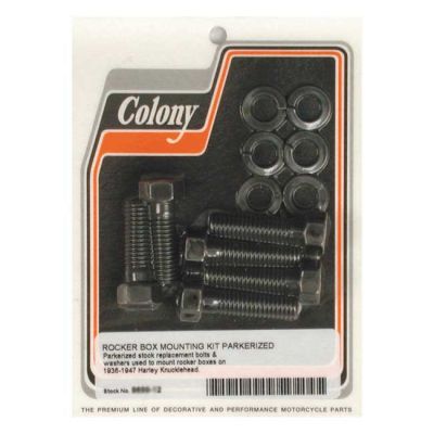 989228 - Colony, Knuckle rocker box bolt kit. Black