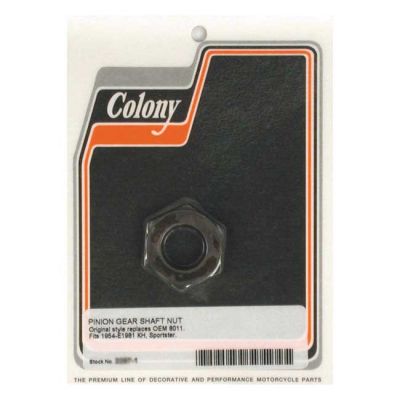 989233 - Colony, nut. Pinion and sprocket shaft