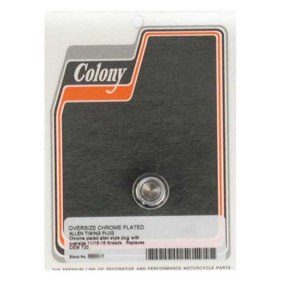 989287 - Colony, oversized timing plug only