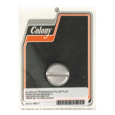 989308 - Colony, transmission fill plug. OEM round slotted