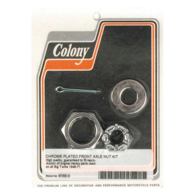 989356 - COLONY AXLE NUT KIT. FRONT