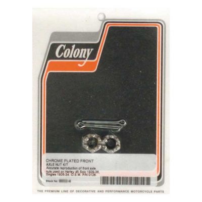 989358 - COLONY AXLE NUT KIT. FRONT