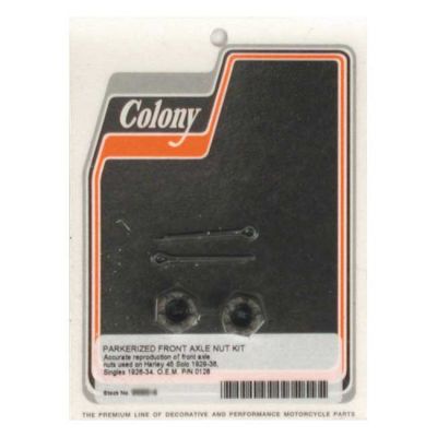 989360 - COLONY AXLE NUT KIT. FRONT