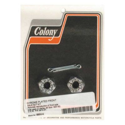 989361 - COLONY AXLE NUT KIT. FRONT