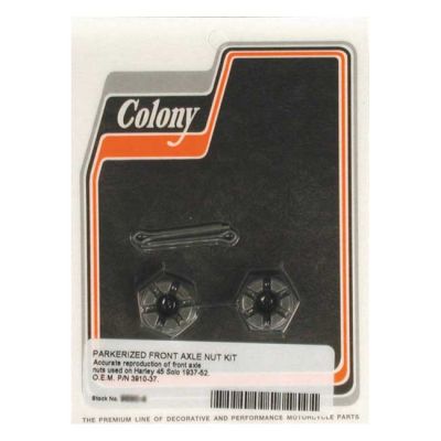 989363 - COLONY AXLE NUT KIT. FRONT