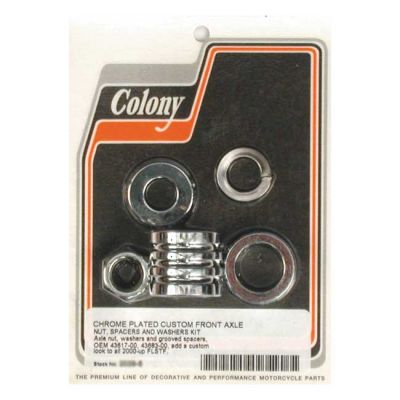 989405 - COLONY AXLE SPACER KIT FRONT, GROOVED