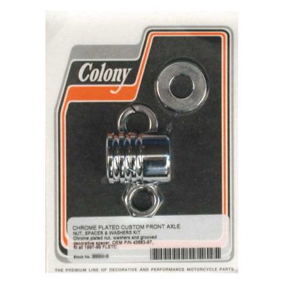 989407 - COLONY AXLE SPACER KIT FRONT, GROOVED
