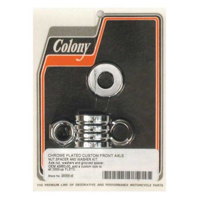 989409 - COLONY AXLE SPACER KIT FRONT, GROOVED