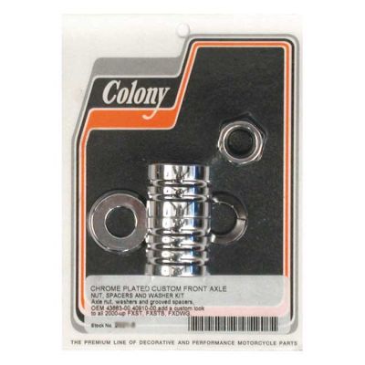 989415 - COLONY AXLE SPACER KIT FRONT, GROOVED