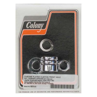 989428 - COLONY AXLE SPACER KIT FRONT, GROOVED