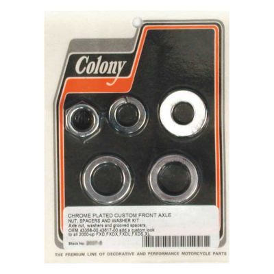 989430 - COLONY AXLE SPACER KIT FRONT, GROOVED