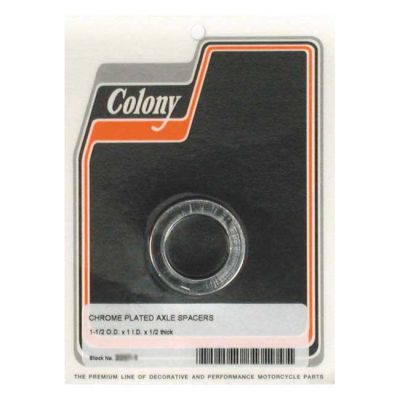 989452 - COLONY UNIV. AXLE SPACERS 1/2 INCH LONG