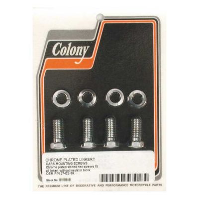 989487 - Colony, mount bolt Linkert carburetor. Standard length