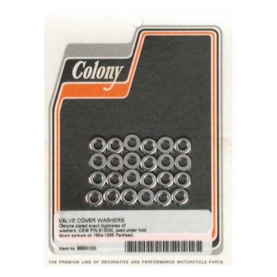 989550 - Colony, rocker cover washet set. Chrome