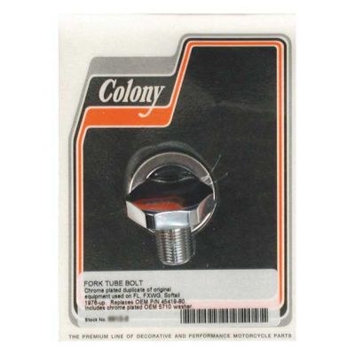 989702 - COLONY, FORK TUBE CAP BOLTS