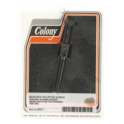 989711 - Colony, transmission adjuster bolt. Black parkerized