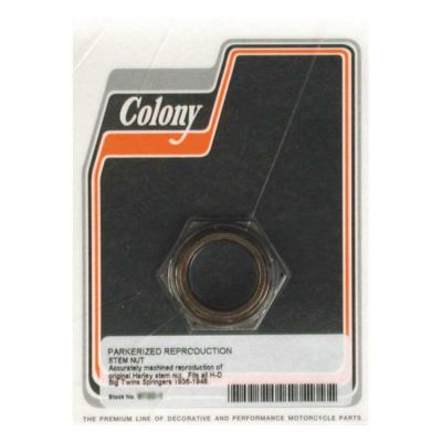 989735 - Colony, Springer fork stem nut. Black