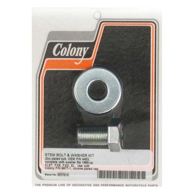 989742 - Colony, fork stem bolt & washer set. Zinc