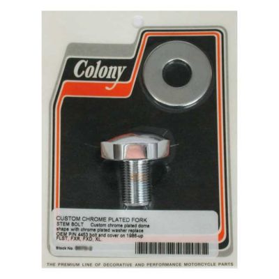 989743 - Colony, fork stem bolt & washer set. Chrome