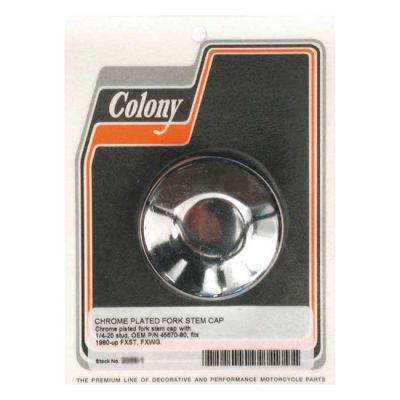 989744 - Colony, fork stem bolt cover FL. Chrome
