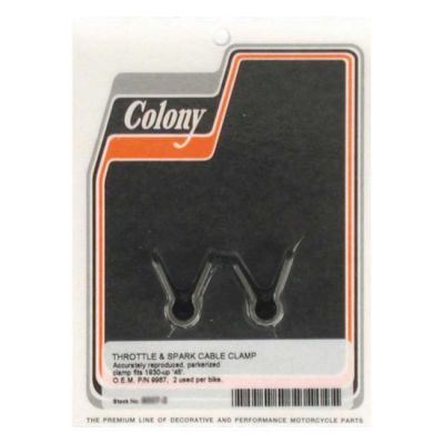 989863 - COLONY THROTTLE & SPARK CABLE CLAMP
