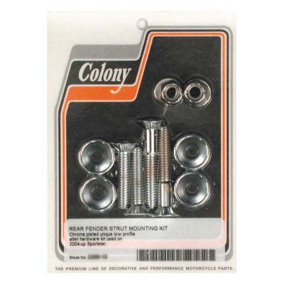 989891 - Colony, fender strut mount kit. Chrome
