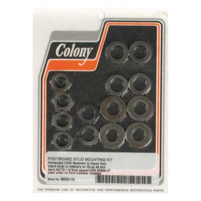 989919 - Colony, floorboard stud mount kit. Black