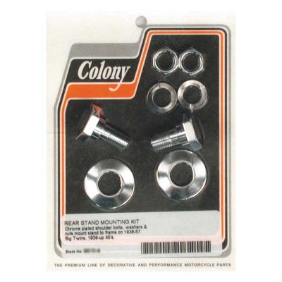 989965 - Colony, rear stand mount kit. Chrome
