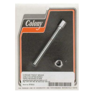 989993 - Colony, front brake cable adjuster. Chrome