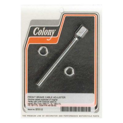989996 - Colony, front brake cable adjuster. Chrome