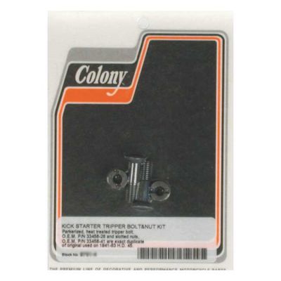 990116 - Colony, kickstart tripper bolt & nut kit. Black