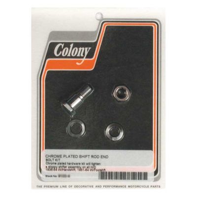 990166 - Colony, shifter rod bolt end kit. Chrome